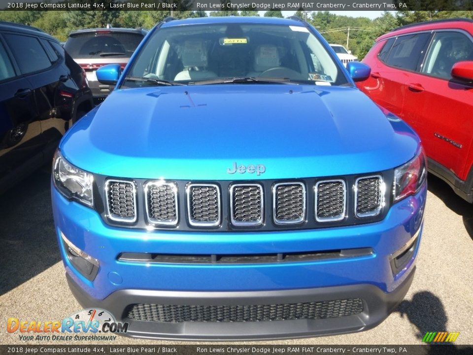 2018 Jeep Compass Latitude 4x4 Laser Blue Pearl / Black Photo #9