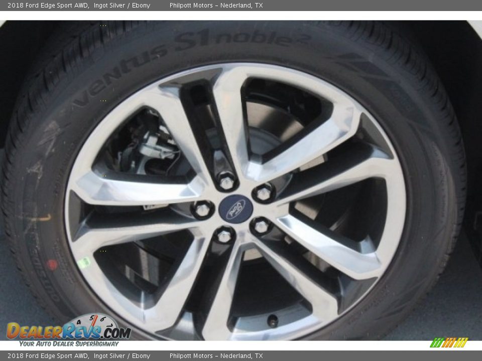 2018 Ford Edge Sport AWD Ingot Silver / Ebony Photo #10