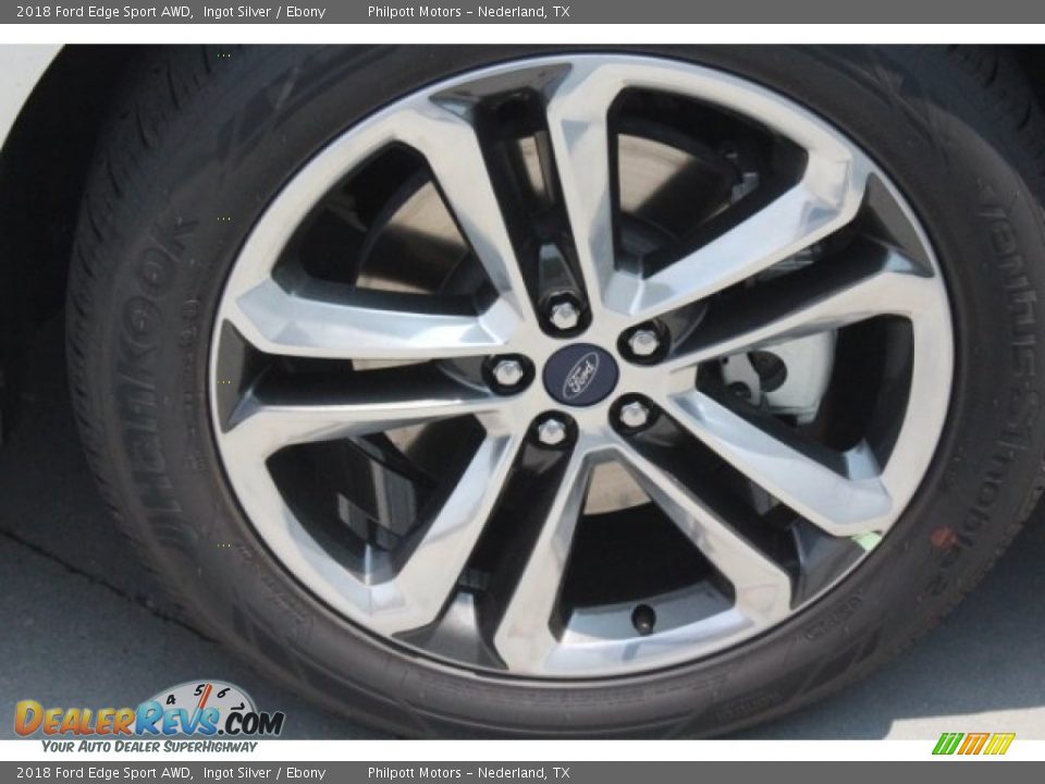 2018 Ford Edge Sport AWD Ingot Silver / Ebony Photo #11
