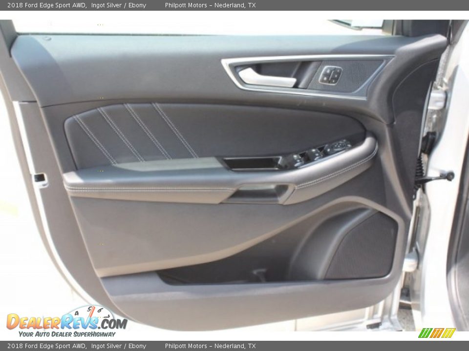 2018 Ford Edge Sport AWD Ingot Silver / Ebony Photo #12