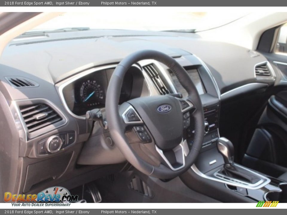 2018 Ford Edge Sport AWD Ingot Silver / Ebony Photo #13