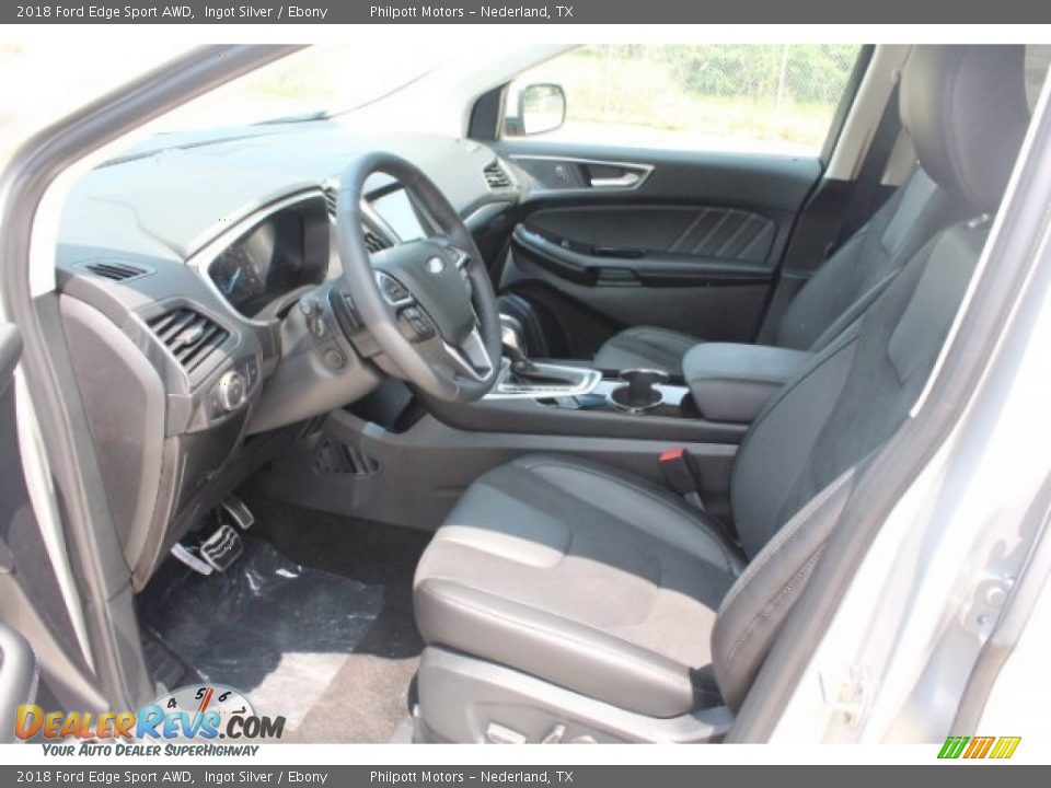 2018 Ford Edge Sport AWD Ingot Silver / Ebony Photo #14
