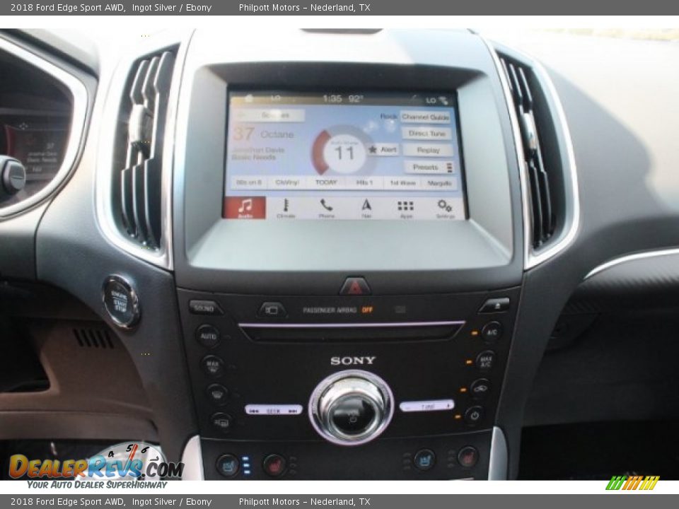 2018 Ford Edge Sport AWD Ingot Silver / Ebony Photo #16