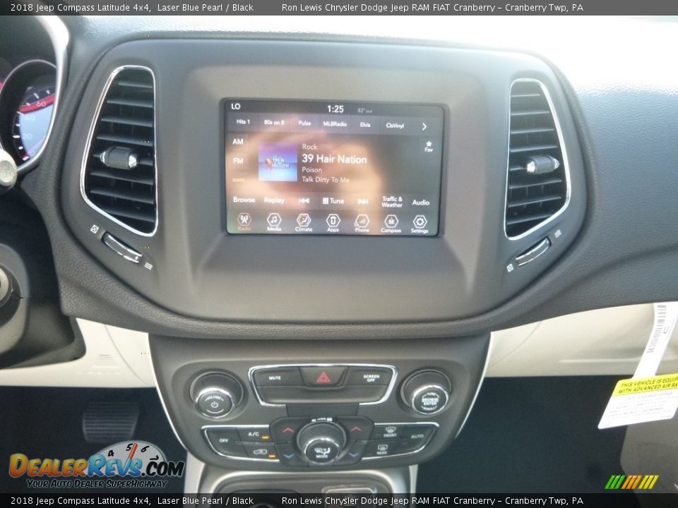 2018 Jeep Compass Latitude 4x4 Laser Blue Pearl / Black Photo #14