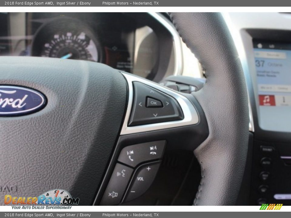 2018 Ford Edge Sport AWD Ingot Silver / Ebony Photo #20