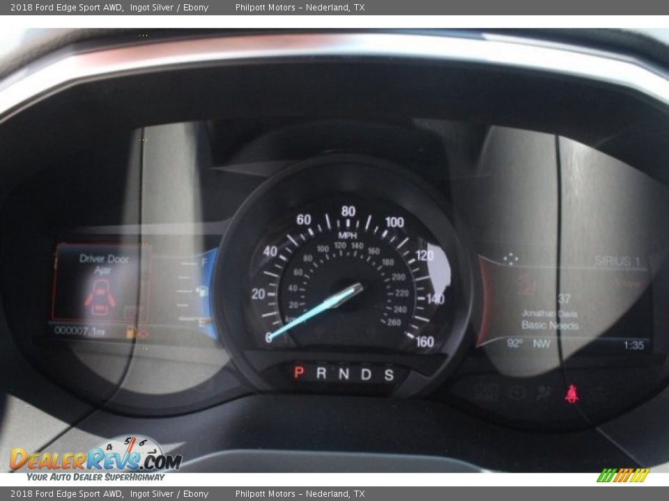 2018 Ford Edge Sport AWD Ingot Silver / Ebony Photo #21