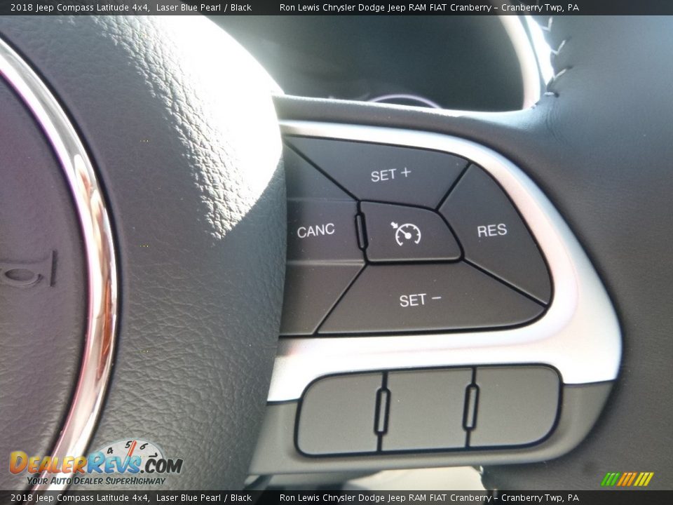 2018 Jeep Compass Latitude 4x4 Laser Blue Pearl / Black Photo #17