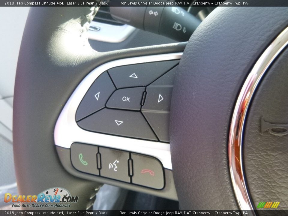 2018 Jeep Compass Latitude 4x4 Laser Blue Pearl / Black Photo #18