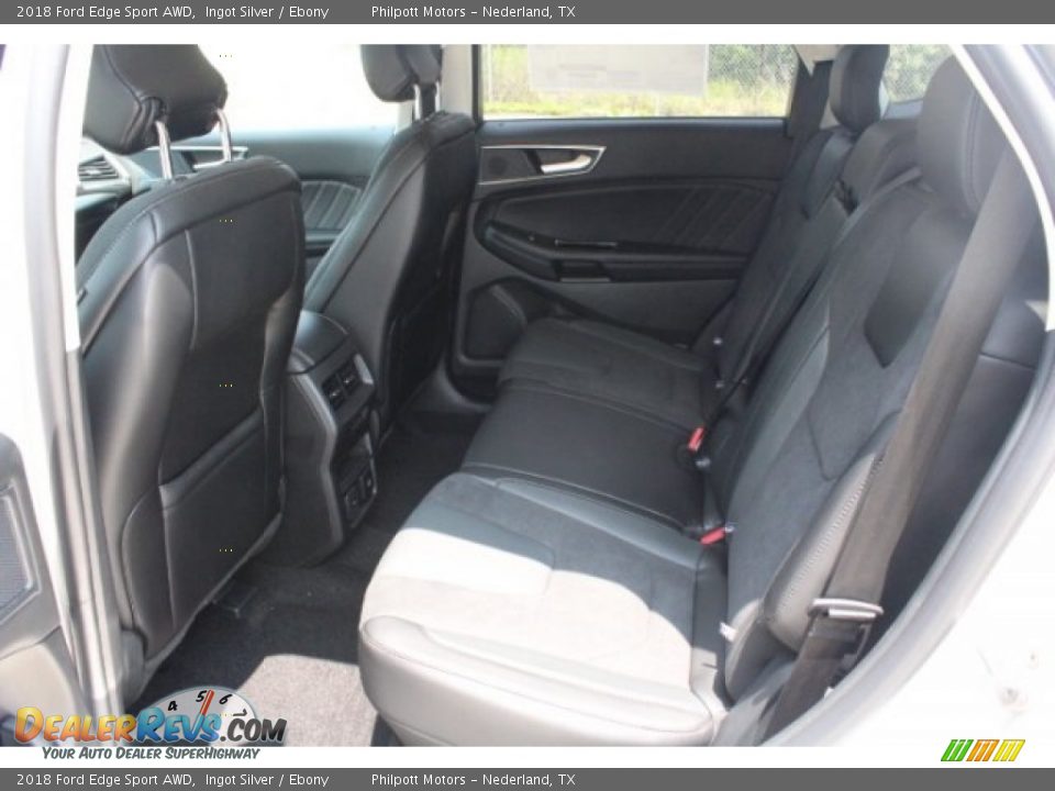 2018 Ford Edge Sport AWD Ingot Silver / Ebony Photo #24