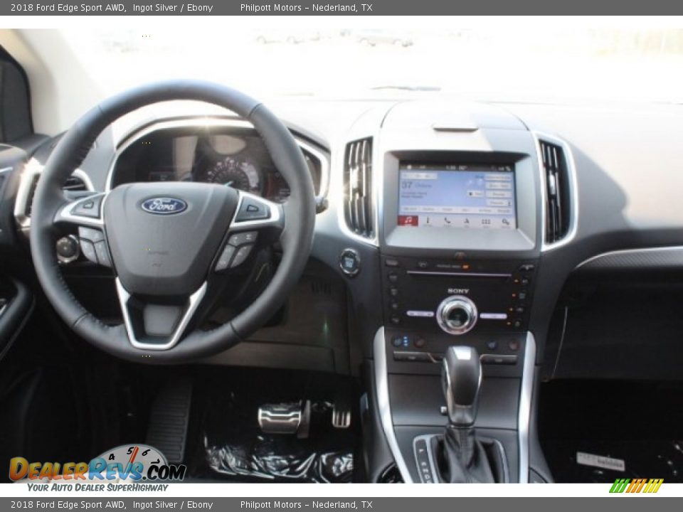 2018 Ford Edge Sport AWD Ingot Silver / Ebony Photo #25