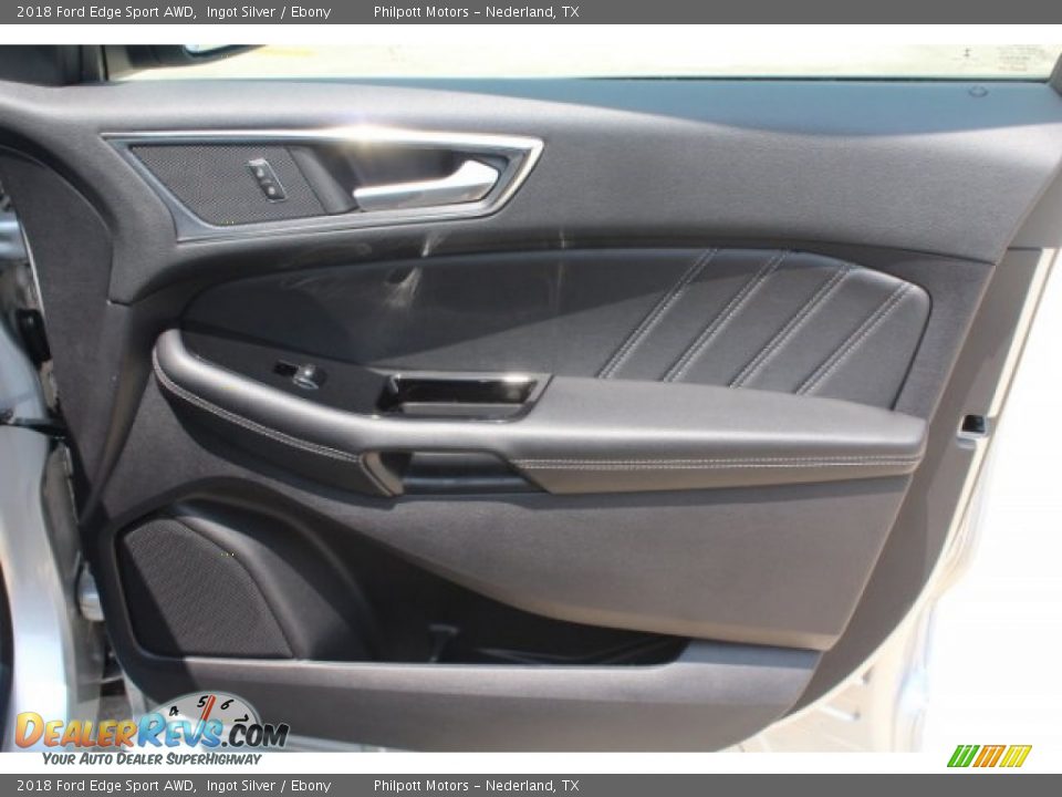 2018 Ford Edge Sport AWD Ingot Silver / Ebony Photo #31