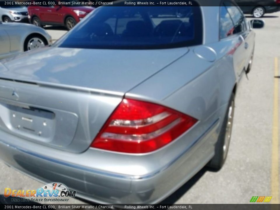 2001 Mercedes-Benz CL 600 Brilliant Silver Metallic / Charcoal Photo #3