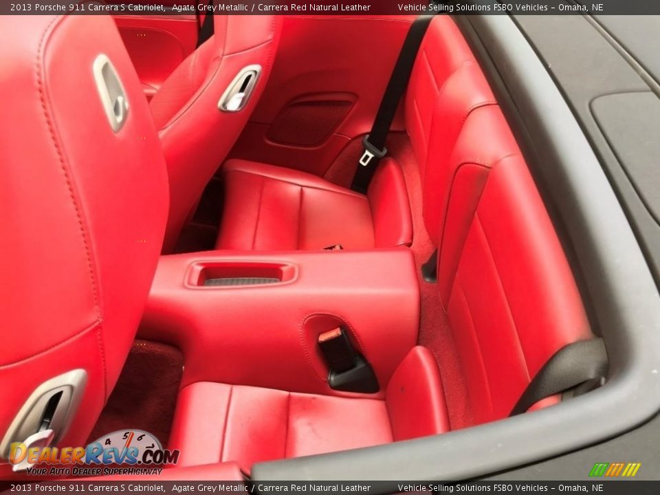 2013 Porsche 911 Carrera S Cabriolet Agate Grey Metallic / Carrera Red Natural Leather Photo #6