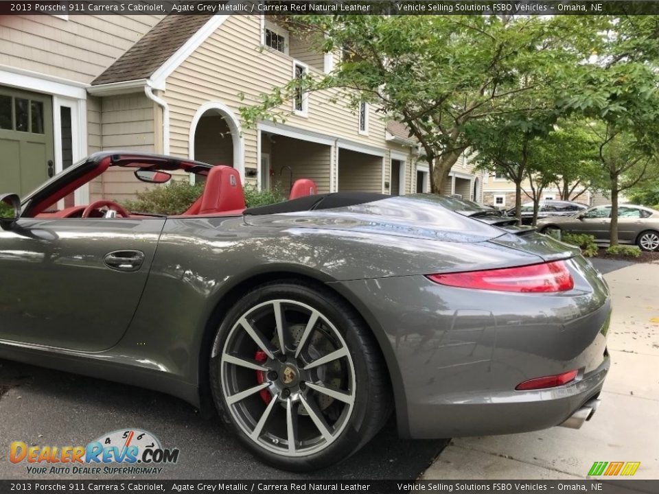 2013 Porsche 911 Carrera S Cabriolet Agate Grey Metallic / Carrera Red Natural Leather Photo #9