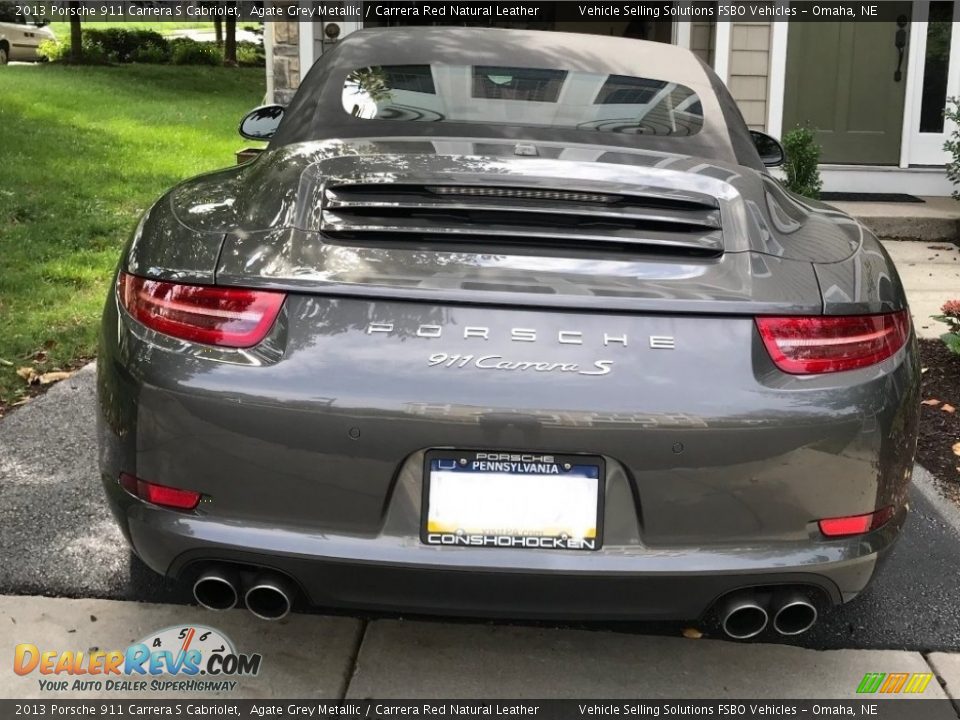 2013 Porsche 911 Carrera S Cabriolet Agate Grey Metallic / Carrera Red Natural Leather Photo #12