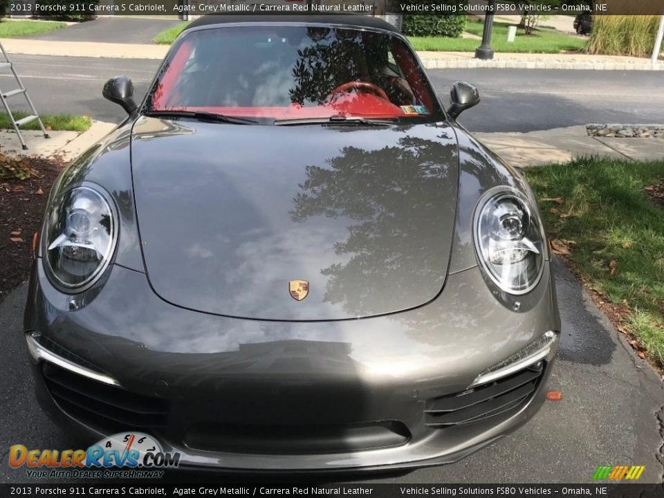 2013 Porsche 911 Carrera S Cabriolet Agate Grey Metallic / Carrera Red Natural Leather Photo #13