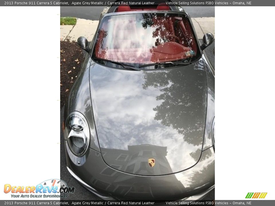 2013 Porsche 911 Carrera S Cabriolet Agate Grey Metallic / Carrera Red Natural Leather Photo #16