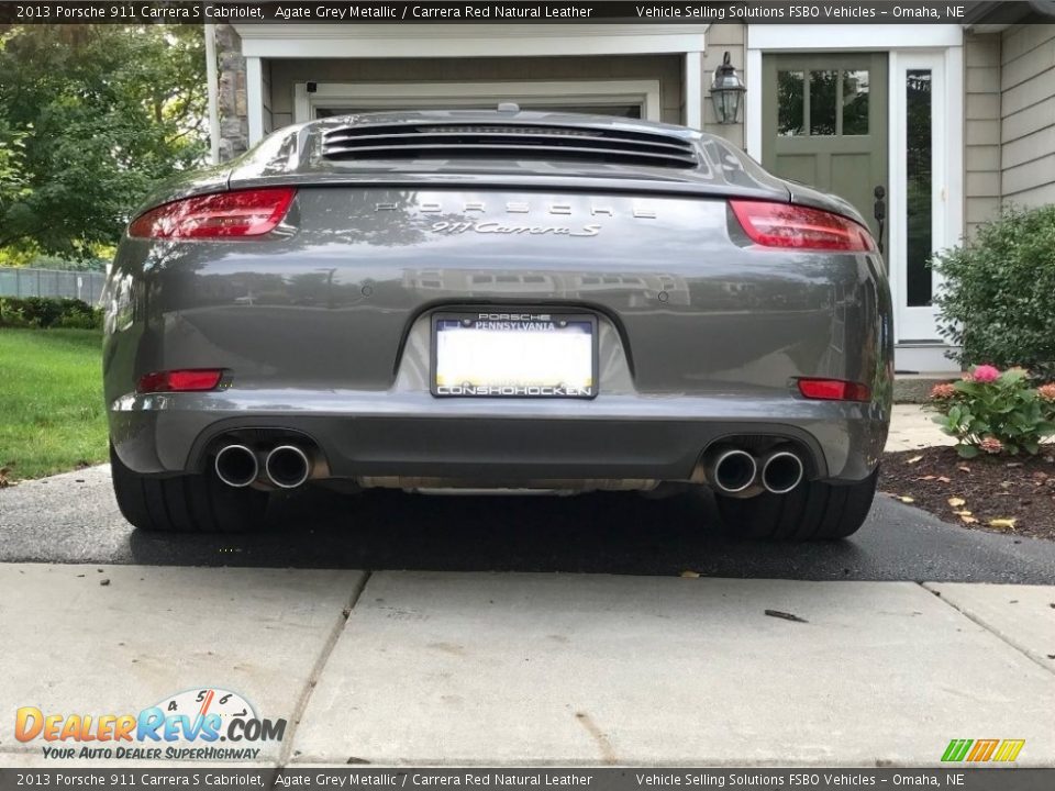 2013 Porsche 911 Carrera S Cabriolet Agate Grey Metallic / Carrera Red Natural Leather Photo #17