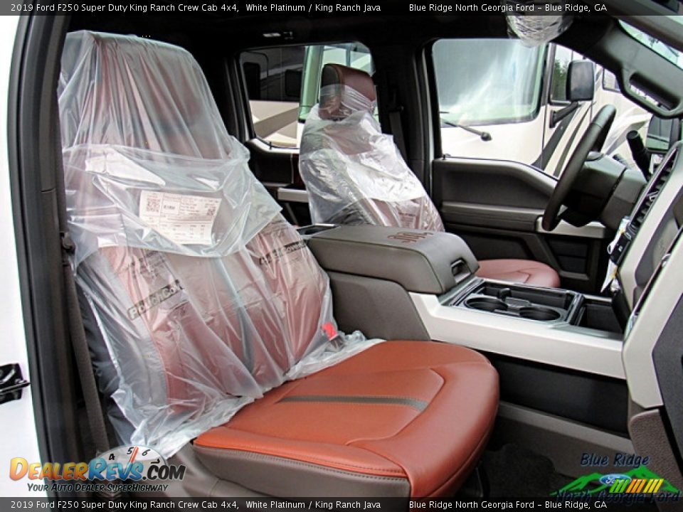 2019 Ford F250 Super Duty King Ranch Crew Cab 4x4 White Platinum / King Ranch Java Photo #11
