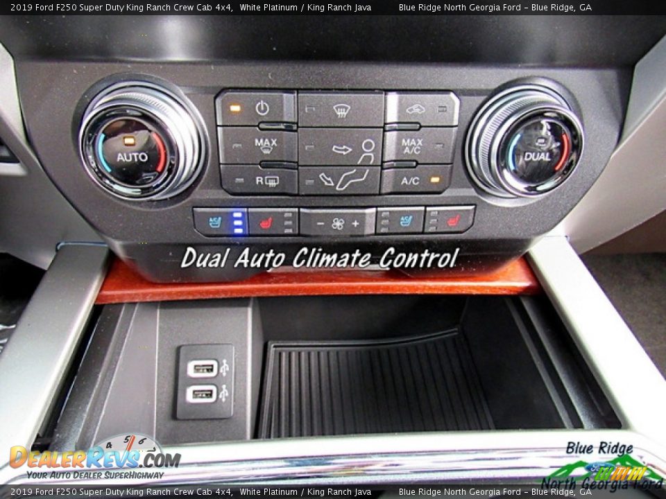 2019 Ford F250 Super Duty King Ranch Crew Cab 4x4 White Platinum / King Ranch Java Photo #20