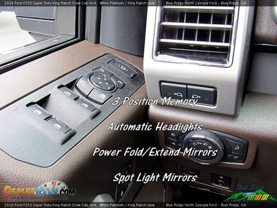 2019 Ford F250 Super Duty King Ranch Crew Cab 4x4 White Platinum / King Ranch Java Photo #22