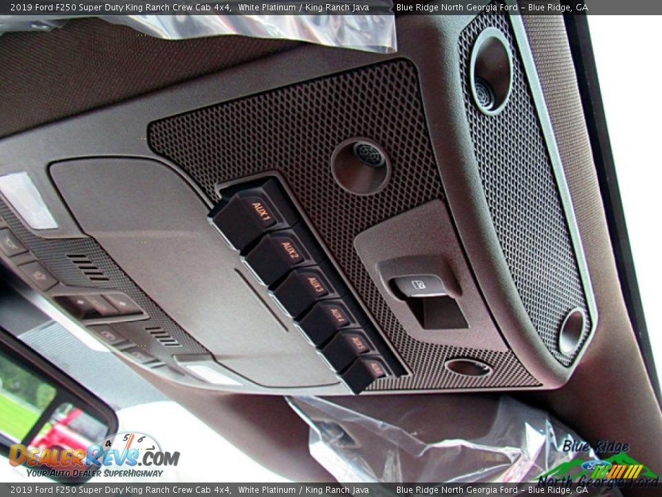 2019 Ford F250 Super Duty King Ranch Crew Cab 4x4 White Platinum / King Ranch Java Photo #23