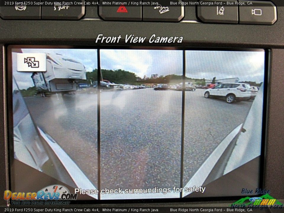 2019 Ford F250 Super Duty King Ranch Crew Cab 4x4 White Platinum / King Ranch Java Photo #24