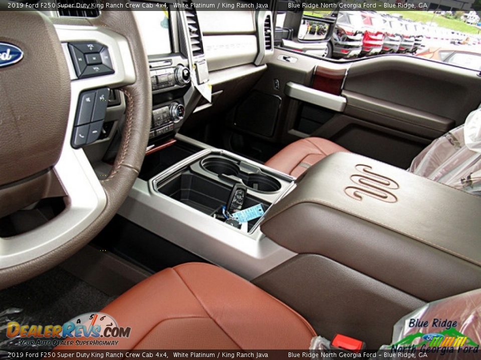 2019 Ford F250 Super Duty King Ranch Crew Cab 4x4 White Platinum / King Ranch Java Photo #28