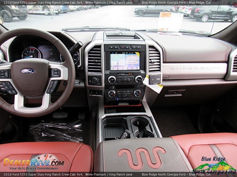 2019 Ford F250 Super Duty King Ranch Crew Cab 4x4 White Platinum / King Ranch Java Photo #31