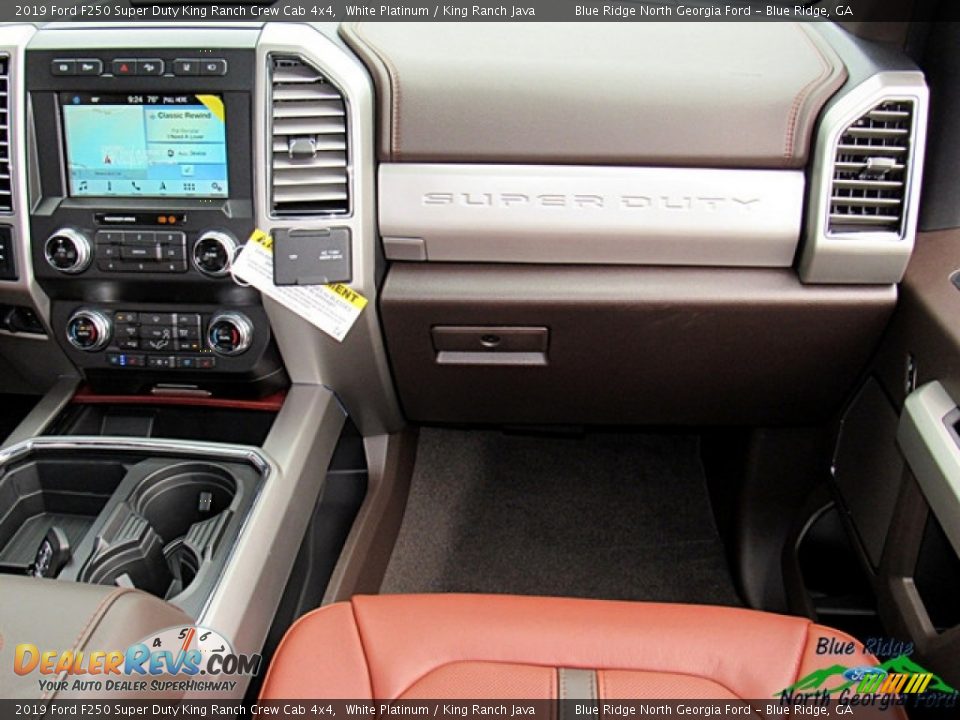 2019 Ford F250 Super Duty King Ranch Crew Cab 4x4 White Platinum / King Ranch Java Photo #32