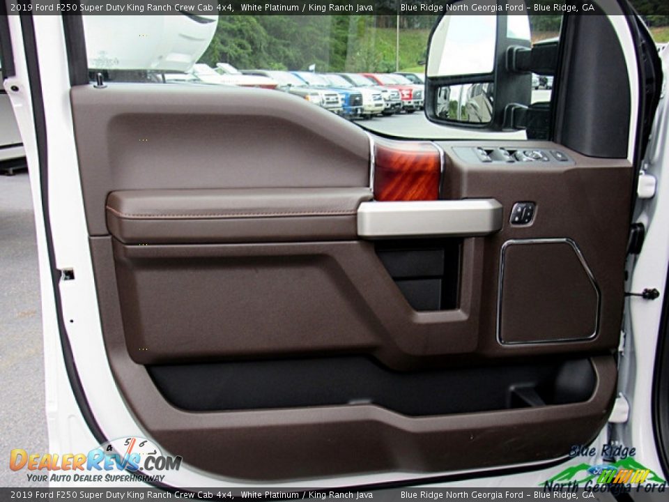 2019 Ford F250 Super Duty King Ranch Crew Cab 4x4 White Platinum / King Ranch Java Photo #33