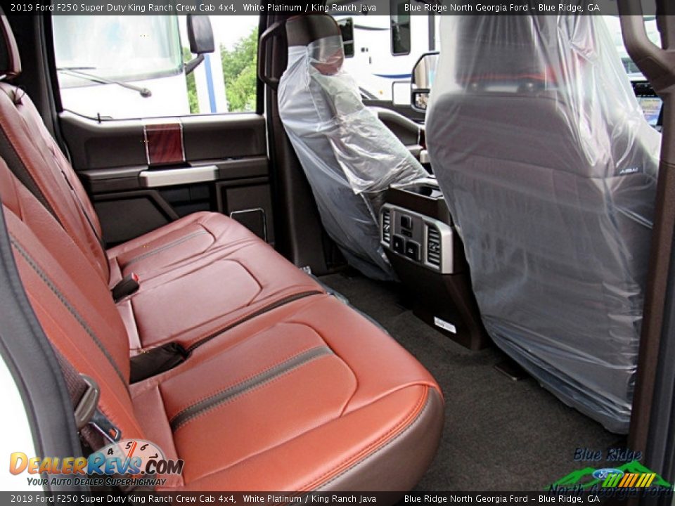 2019 Ford F250 Super Duty King Ranch Crew Cab 4x4 White Platinum / King Ranch Java Photo #36
