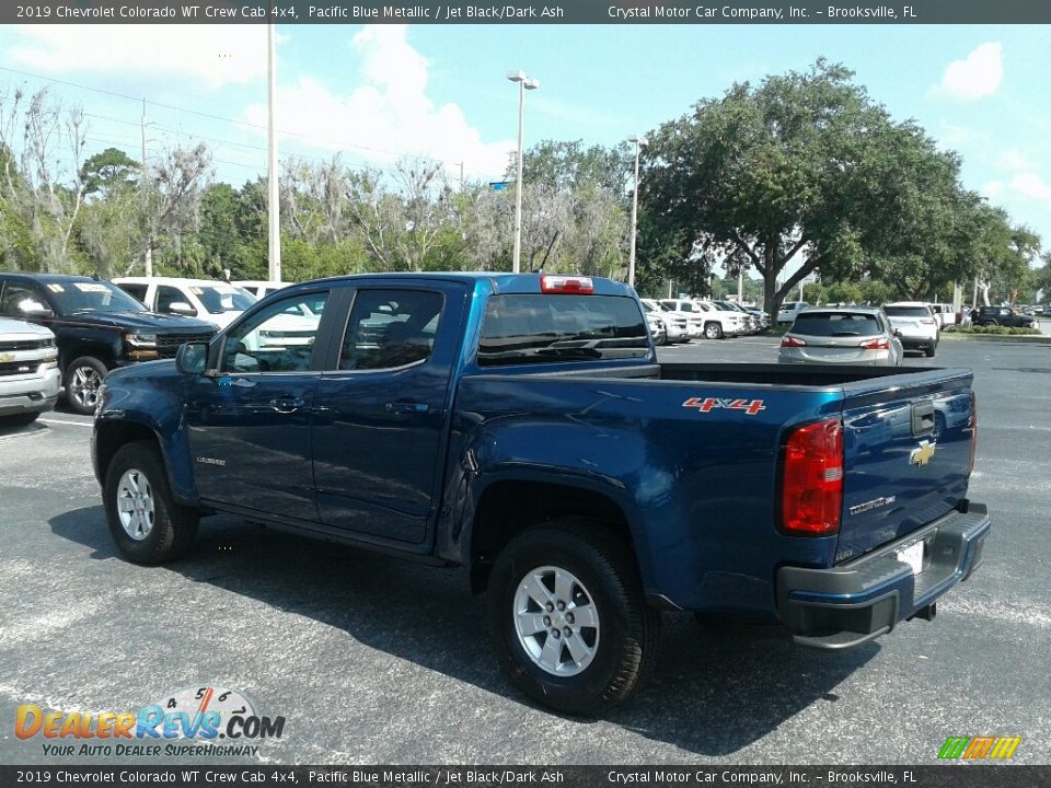 2019 Chevrolet Colorado WT Crew Cab 4x4 Pacific Blue Metallic / Jet Black/Dark Ash Photo #3