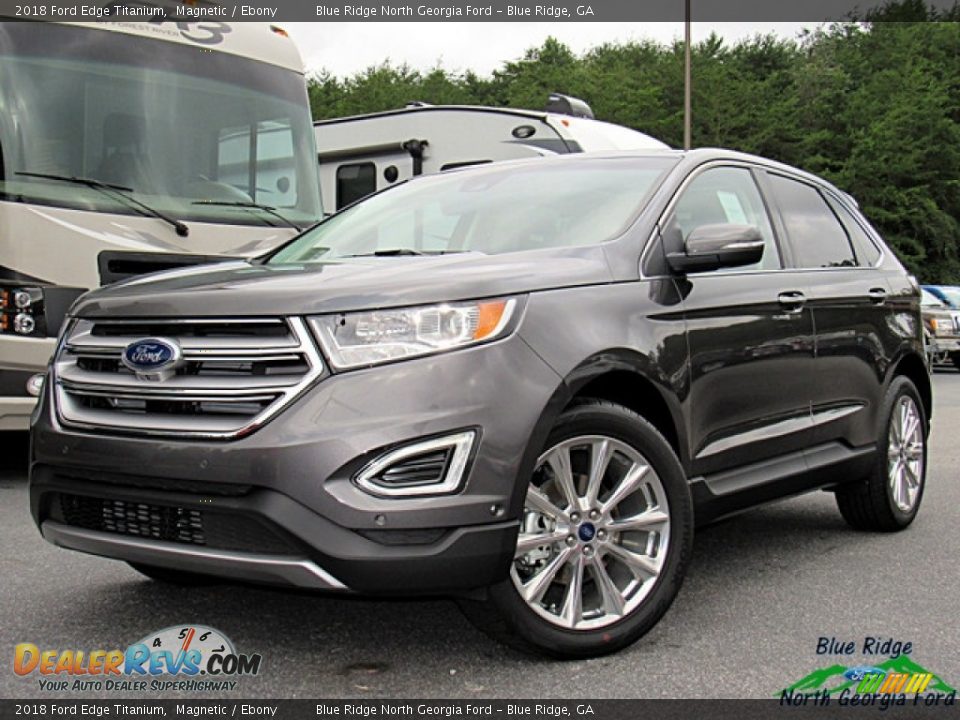 2018 Ford Edge Titanium Magnetic / Ebony Photo #1