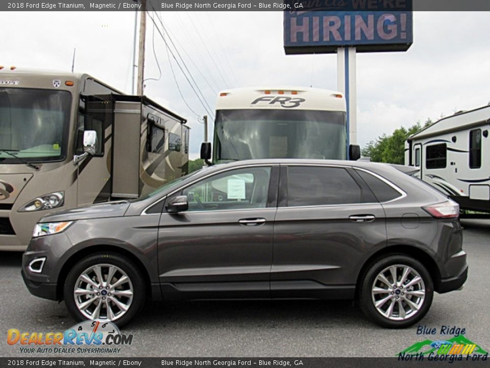 2018 Ford Edge Titanium Magnetic / Ebony Photo #2