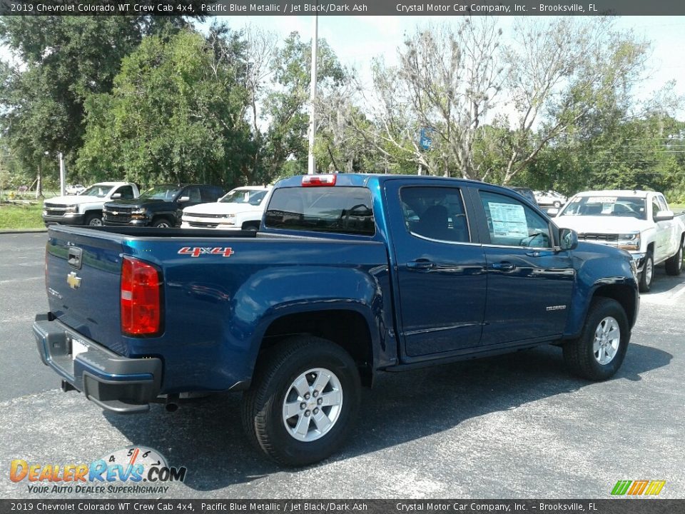 2019 Chevrolet Colorado WT Crew Cab 4x4 Pacific Blue Metallic / Jet Black/Dark Ash Photo #5