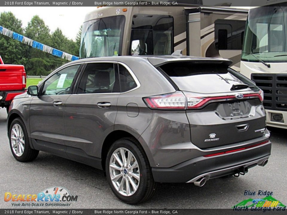 2018 Ford Edge Titanium Magnetic / Ebony Photo #3