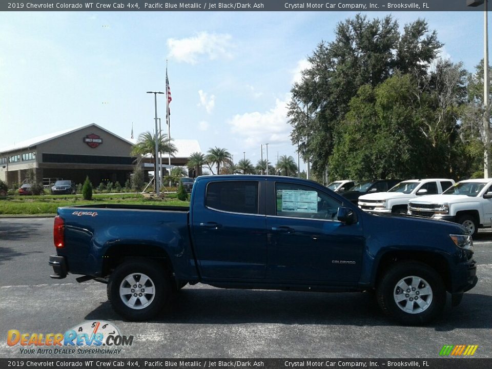 2019 Chevrolet Colorado WT Crew Cab 4x4 Pacific Blue Metallic / Jet Black/Dark Ash Photo #6