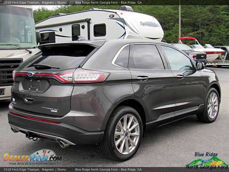 2018 Ford Edge Titanium Magnetic / Ebony Photo #5
