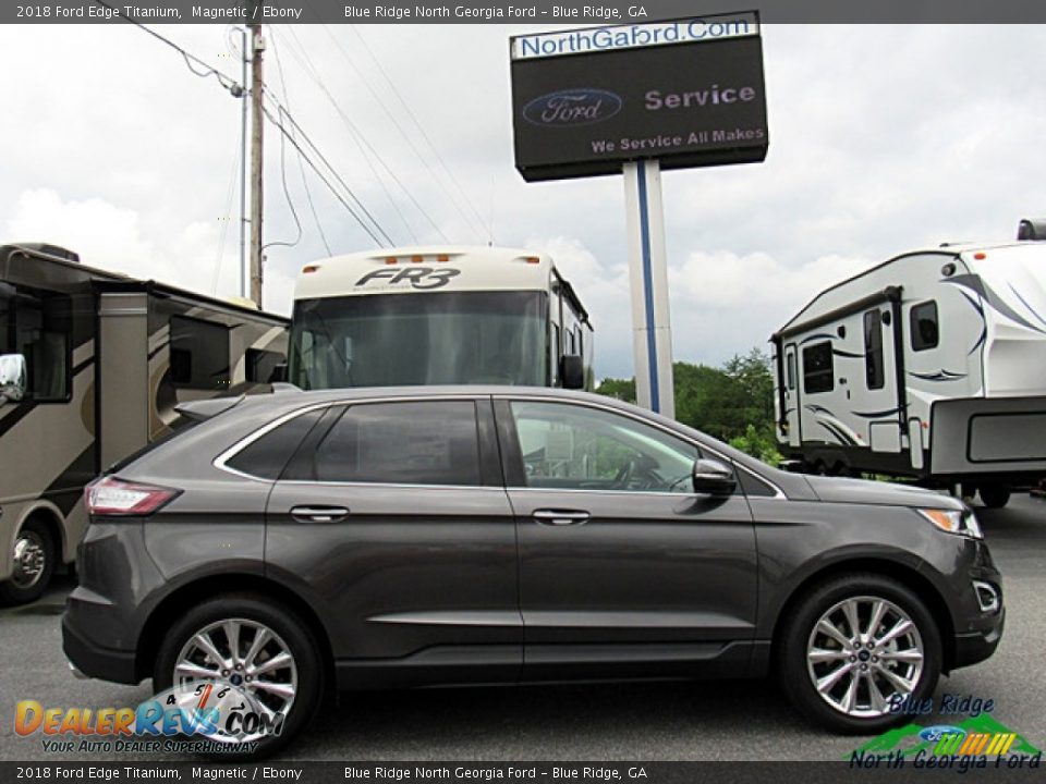 2018 Ford Edge Titanium Magnetic / Ebony Photo #6