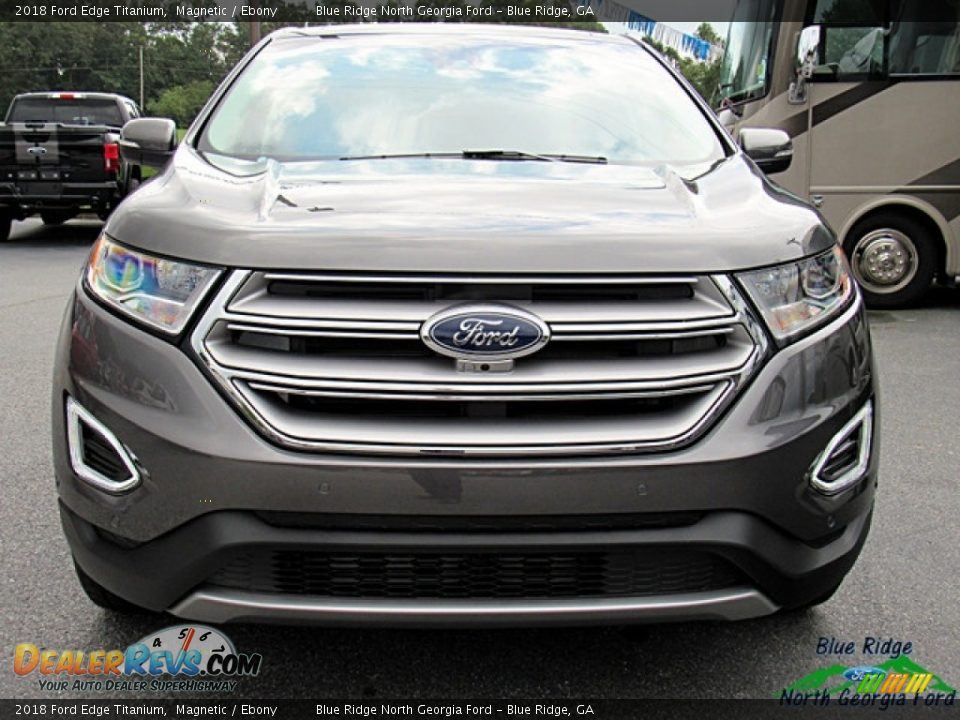 2018 Ford Edge Titanium Magnetic / Ebony Photo #8