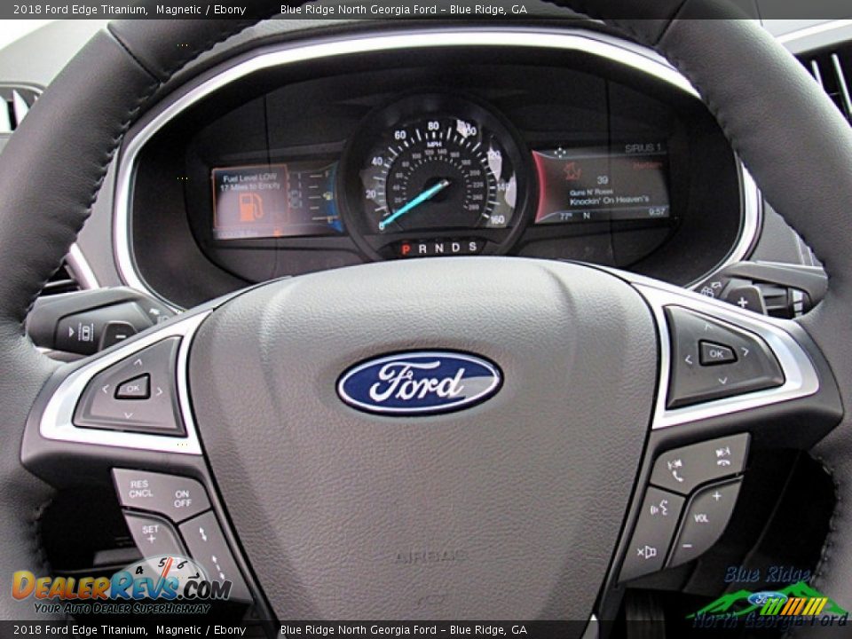 2018 Ford Edge Titanium Magnetic / Ebony Photo #15