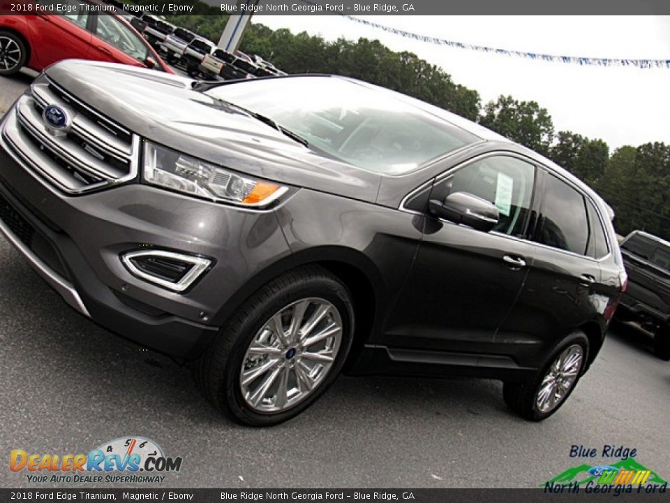2018 Ford Edge Titanium Magnetic / Ebony Photo #34