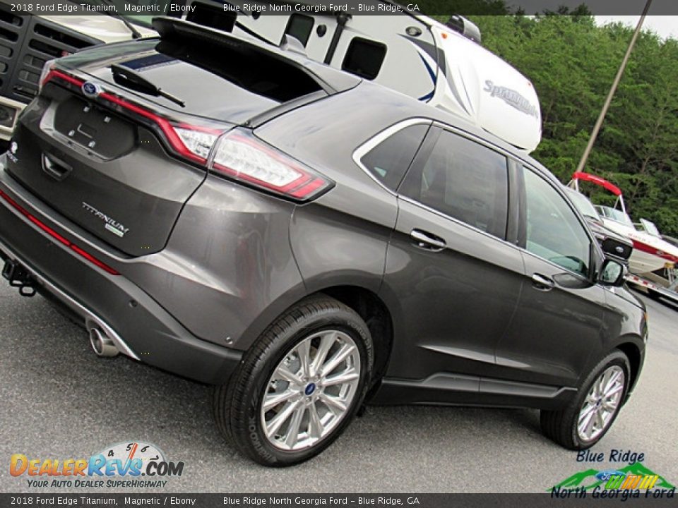 2018 Ford Edge Titanium Magnetic / Ebony Photo #36