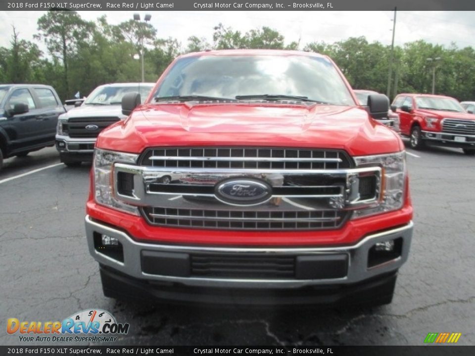 2018 Ford F150 XLT SuperCrew Race Red / Light Camel Photo #2