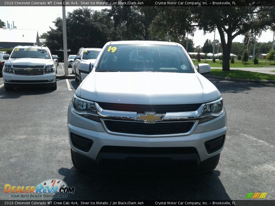 2019 Chevrolet Colorado WT Crew Cab 4x4 Silver Ice Metallic / Jet Black/Dark Ash Photo #8