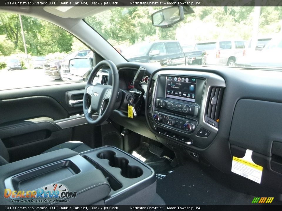 2019 Chevrolet Silverado LD LT Double Cab 4x4 Black / Jet Black Photo #10