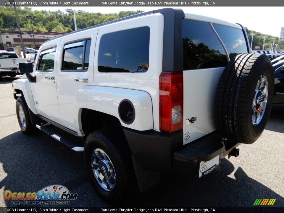 2008 Hummer H3 Birch White / Light Cashmere Photo #3
