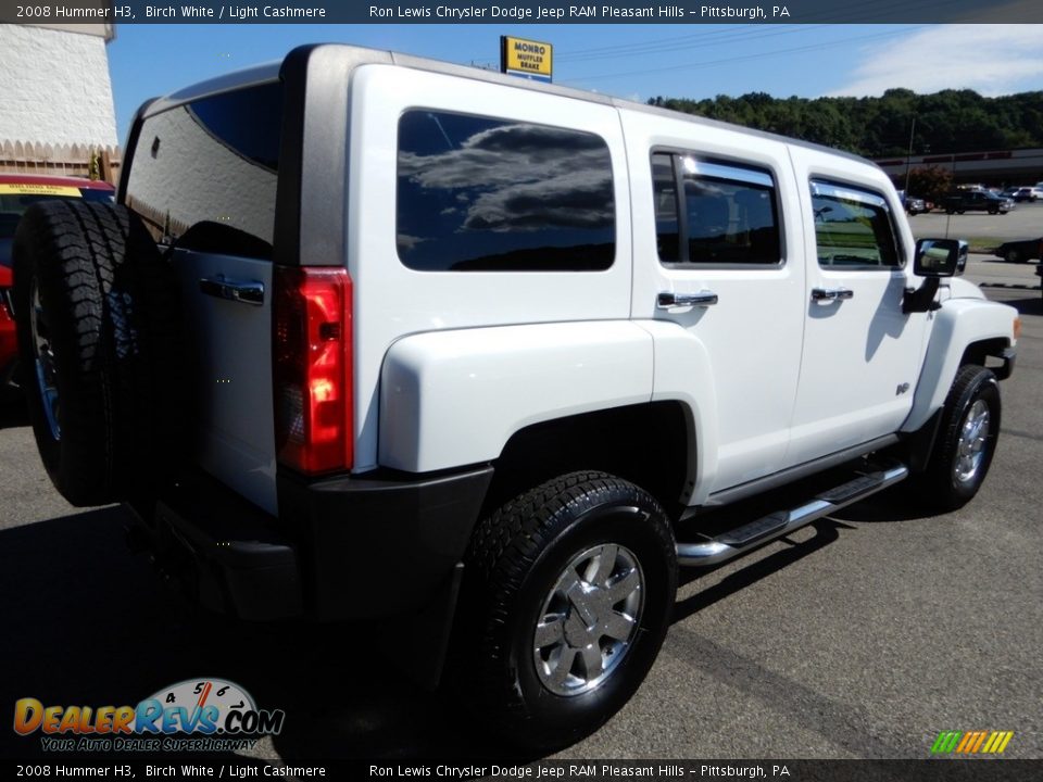 2008 Hummer H3 Birch White / Light Cashmere Photo #6