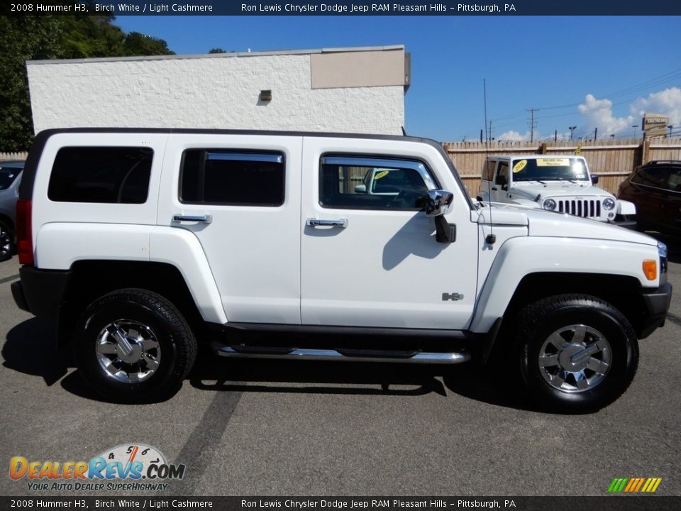 2008 Hummer H3 Birch White / Light Cashmere Photo #7
